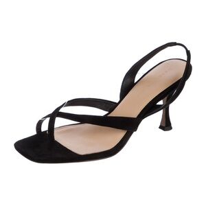 Veronica Beard New Merritt Suede Slingback Sandals in Black Size 11 M